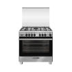 Picture of Glemgas Gas Cooker 5 burners 80X60cm GLSE8634GI01AC - Stainless Steel