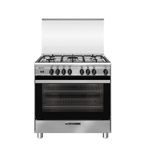 Picture of Glemgas Gas Cooker 5 burners 80X50cm GLSE8534GI01BG - Stainless Steel