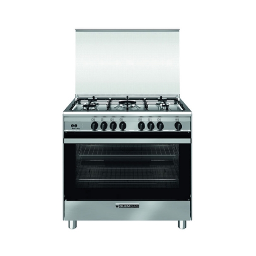 Picture of Glemgas Gas Cooker 5 burners 90X60cm GLSE9634GI01UT - Stainless Steel
