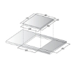 Picture of Startec Built-In Ceramic 60cm, STSH6V4TF/SF - Stainless Steel Structure
