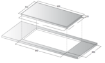 Picture of Startec Built-In Gas Hob 90cm, STSH9G5VC/S - Stainless Steel