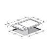 Picture of Startec Built-In Gas Hob 30cm, STSH3G2V/S - Stainless Steel