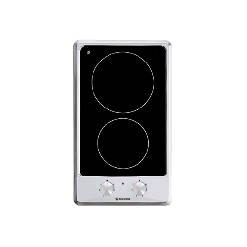 Picture of Glemgas Built-In 2 Burners Ceramic Hob 30cm, GLGTH32KIX - Stainless Steel