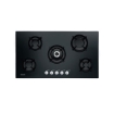 Picture of Glemgas Built-In Crystal Glass Gas Hob 90cm, GLGV955HBK - Stainless Steel