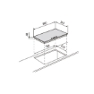 Picture of Glemgas Built-In Crystal Glass Gas Hob 90cm, GLGV955HBK - Stainless Steel