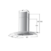 Picture of Startec Hood 90 cm STSV2F10/90S