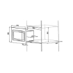 Picture of Startec Built-In Microwave 23L, ST-D90D23ESP-XG-RR04 - Stainless Steel