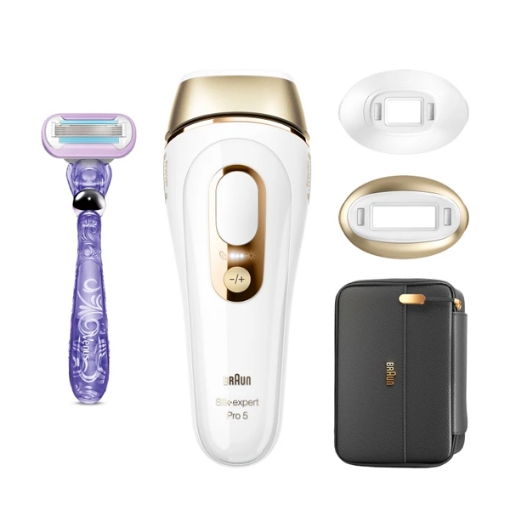 Picture of Braun Silk-expert Pro 5 PL5147 IPL with 3 extras: precision head, Venus razor, soft pouch