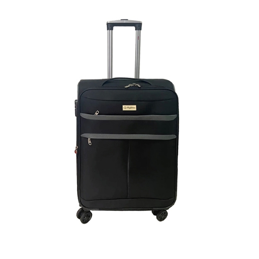 Picture of FLYLITE 4TWSFT TROLLEY(M)C.LOCK-BLACK GREY 24"