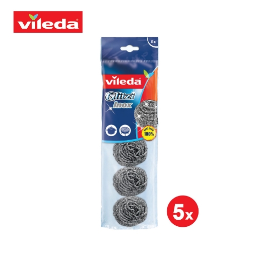 Picture of Vileda Inox Metallic Spiral Scourer 5 pcs