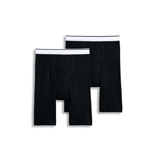 Picture of Jockey Pack of 2 Pouch Classic Fit Athletic Midway Brief, Black
