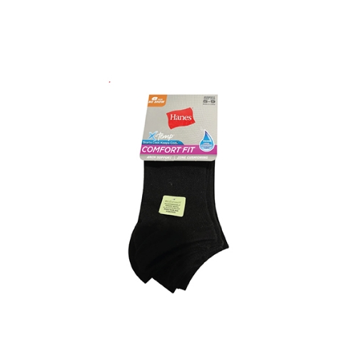 Picture of Hanes Comfort Fit No Show Socks Pack Of 6, 5-9