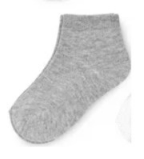 Picture of Portofino Pack of 3 single-colour ankle socks Melange Grey