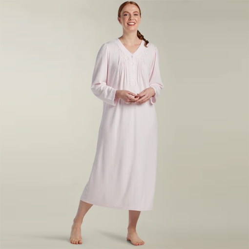 Picture of Miss Elaine Honeycomb Knit Long Gown, 10021449