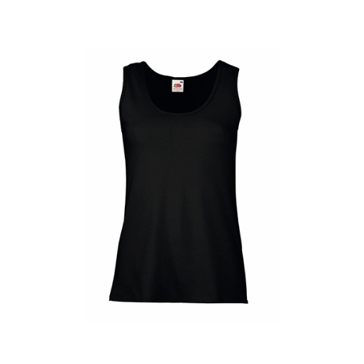 Picture of Fruit of the Loom Lady-Fit Value weight Athletic Vest, Black