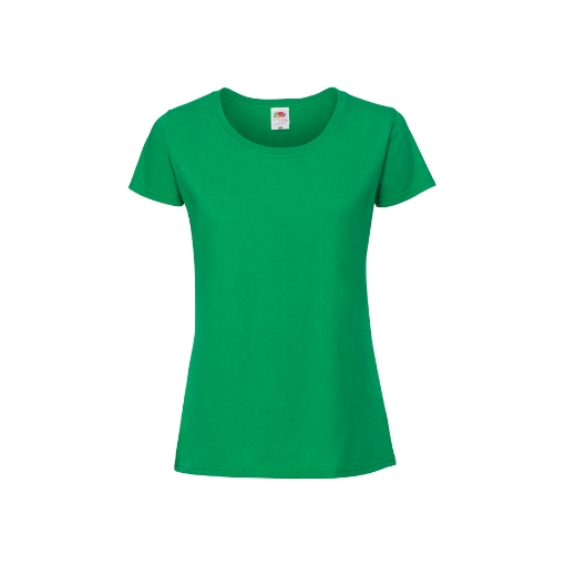 Picture of Fruit of the Loom Ladies Iconic 195 Ringspun Premium T, Kelly Green