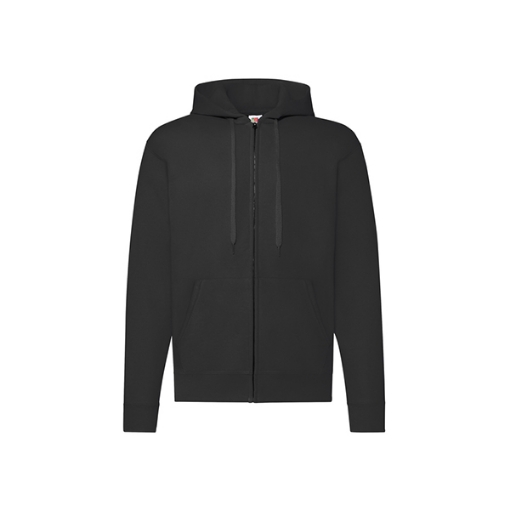 Picture of Fruit of the Loom Classic Hooded Sweat Jacket, Black