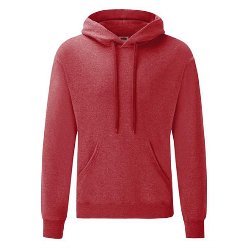 Picture of Fruit of the Loom Classic Hooded Sweatshirt, Heater Red