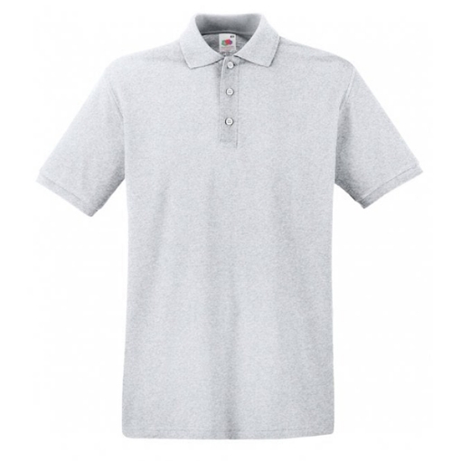 Picture of Fruit of the Loom Premium Short Sleeve Polo Shirt-Heather Grey