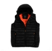 Picture of Mens Puffer Vest Hooded, Black