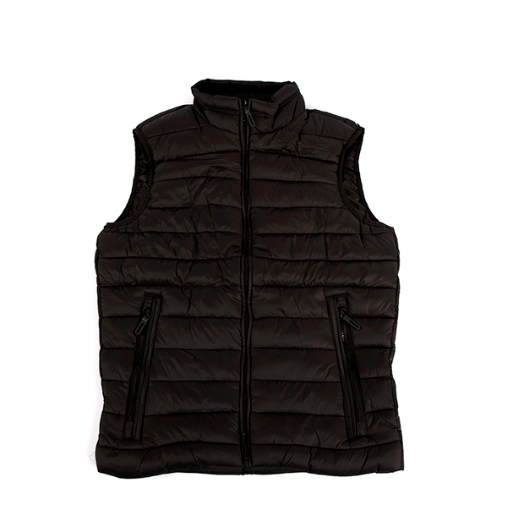 Picture of Mens Puffer Vest, Black - Green