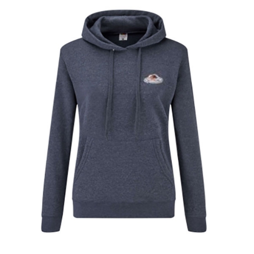 Picture of Fruit of the Loom Ladies Vintage Classic Hooded Sweat, Heater Navy