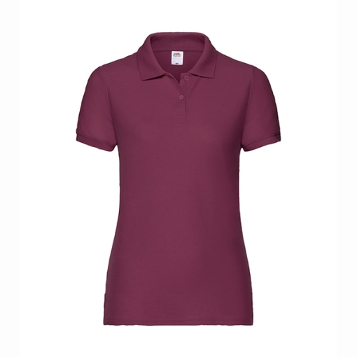 Picture of Fruit of the Loom Lady-Fit 65:35 Polo, Burgundy