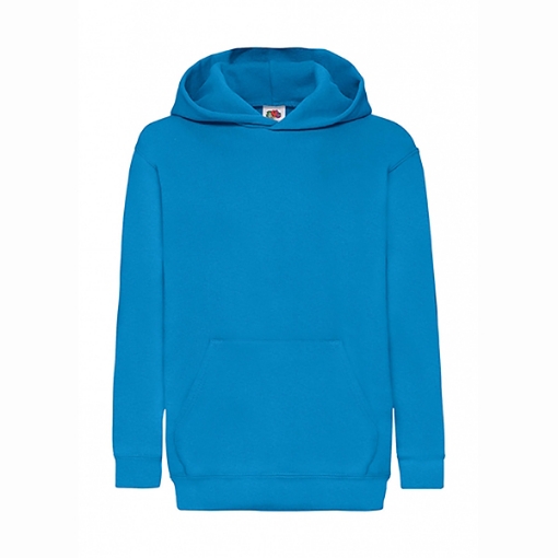 Picture of Fruit of the Loom Kids Classic Hooded Sweat, Azure Blue