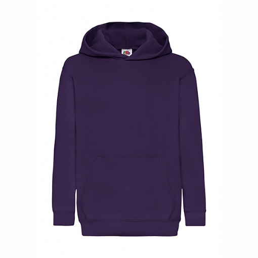 Picture of Fruit of the Loom Kids Classic Hooded Sweat, Purple