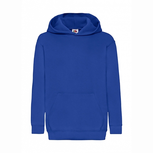 Picture of Fruit of the Loom Kids Classic Hooded Sweat, Royal Blue