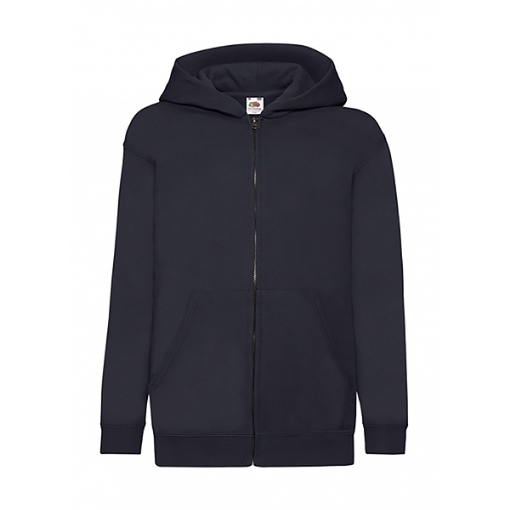 Picture of Fruit of the Loom Kids Classic Hood Sweat Jacket, Navy