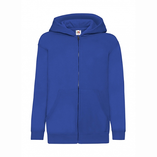 Picture of Fruit of the Loom Kids Classic Hood Sweat Jacket, Royal Blue