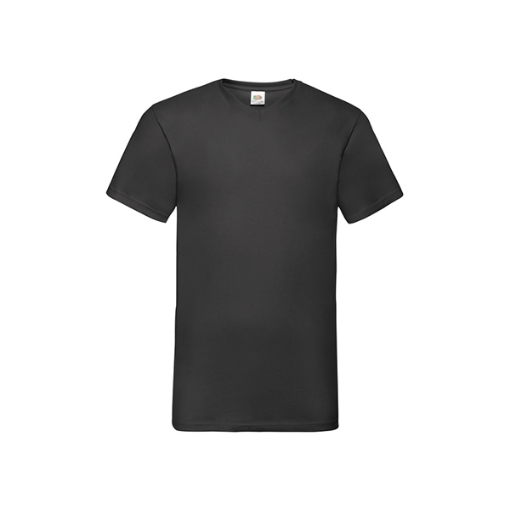 Picture of Fruit of the Loom T-Shirt Short Sleeve V-Neck Valueweight, Black