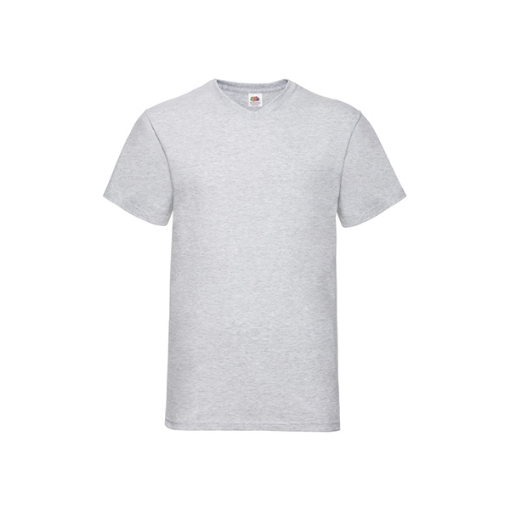 Picture of Fruit of the Loom T-Shirt Short Sleeve V-Neck Valueweight, Heather Grey