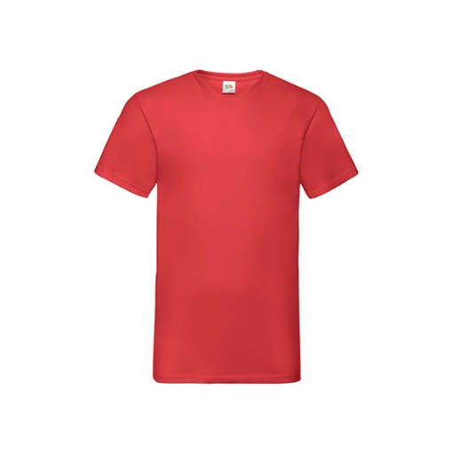 Picture of Fruit of the Loom T-Shirt Short Sleeve V-Neck Valueweight, Red