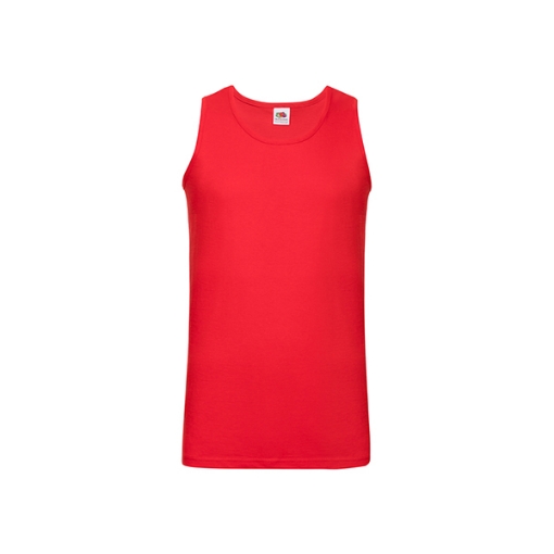 Picture of Fruit of the Loom T-Shirt Sleeveless Valueweight, Red