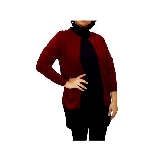 Picture of Alzi Knit Cardigan, Maroon
