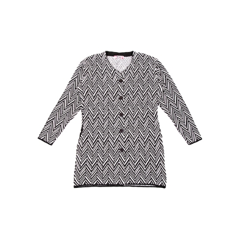 Picture of Alzi Cardigan Sweater Designer Wear, Dark Grey/ Charcoal