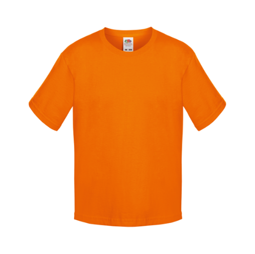 Picture of Fruit of the Loom Kids Sofspun Round neck T-shirt, Orange