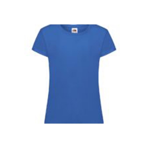 Picture of Fruit of the Loom Girls Softspun Round neck T-shirt, Royal blue
