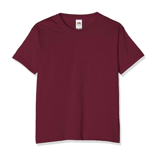 Picture of Fruit of the Loom Kids Valueweight Round neck T-shirt, Burgundy
