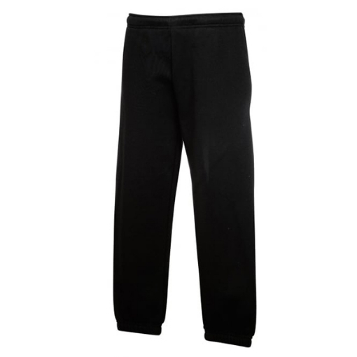 Picture of Fruit of the Loom Classic Elasticated Cuff Jog Pants, Black