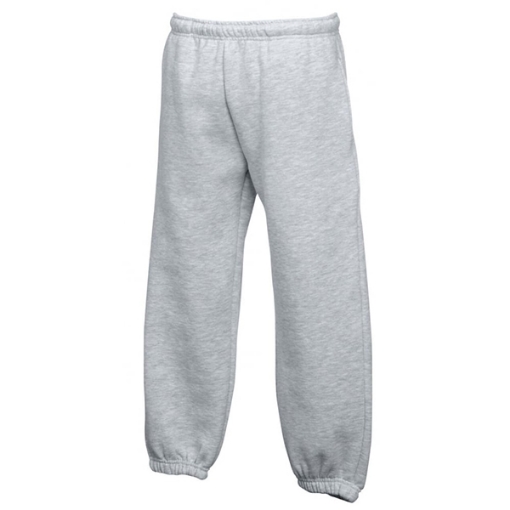 Picture of Fruit of the Loom Classic Elasticated Cuff Jog Pants, Heather grey