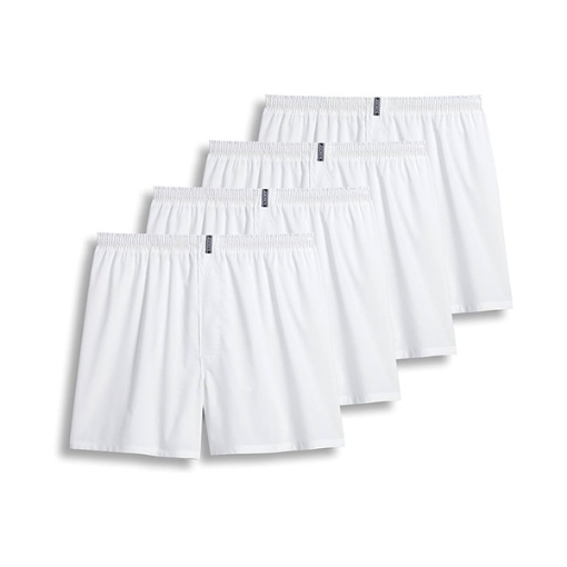 Picture of Jockey Pack of 4 Classic Fit Boxer Full Cut Blended, White