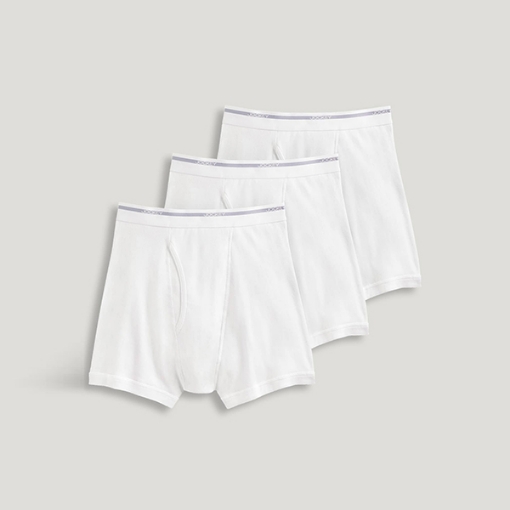 Picture of Jockey Pack of 3 Full Rise Boxer Brief, White