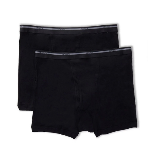 Picture of Jockey Pack of 2 Classic Fit Full-Rise Boxer Brief, Black