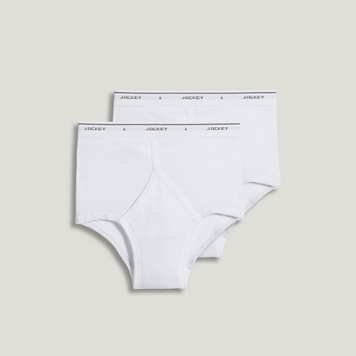 Picture of Jockey Pack of 2 Big Man Classic Full Rise Brief, White