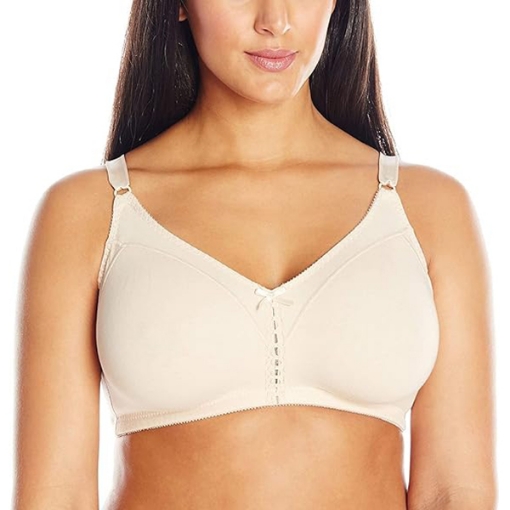 Picture of Bali Double Support Cotton Blend Wireless Bra, Soft Taupe 