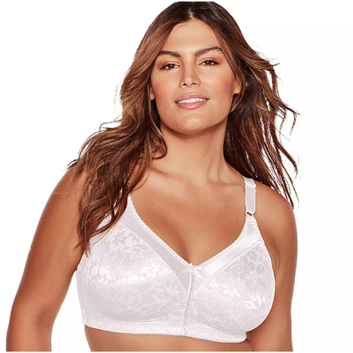 Picture of Bali Double Support Lace Wireless Full-Figure Bra, White