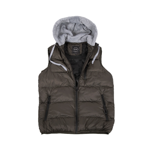 Picture of Mens Puffer Vest Hooded, Green